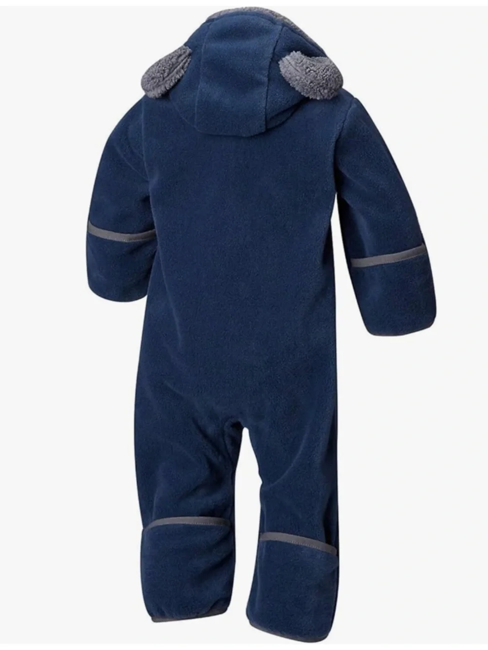 Columbia Western Barlow Tiny Bear II Bunting 0-3M Navy Fleece Baby Snowsuit NWT